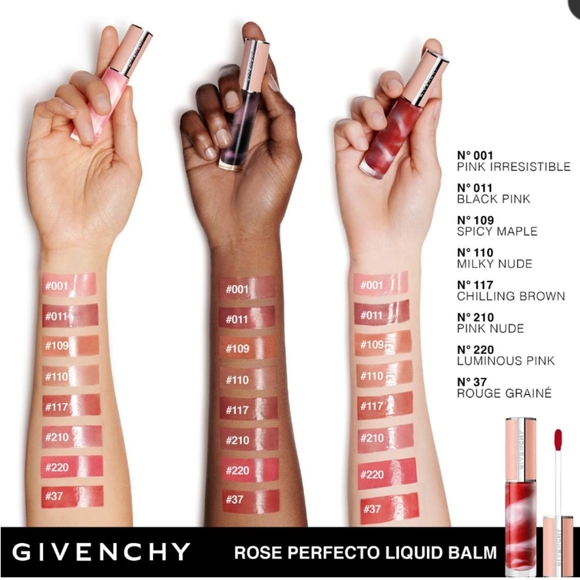 Givenchy Rose Perfecto Hydrating Tinted Lip Balm - 110 Milky Nude - Picture 3 of 7